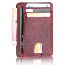Load image into Gallery viewer, TRASSORY Men Women Small Bank Travel Leather Business Card Case Polyurethane