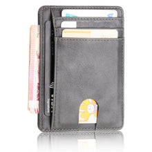 Load image into Gallery viewer, TRASSORY Men Women Small Bank Travel Leather Business Card Case Polyurethane