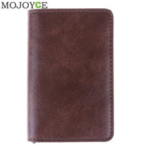 Load image into Gallery viewer, Fashion Polyurethane Leather Automatic Up Card Case Business Card Holder RFID Men Women