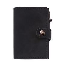 Load image into Gallery viewer, Fashion Polyurethane Leather Automatic Up Card Case Business Card Holder RFID Men Women