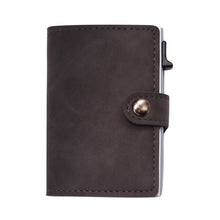 Load image into Gallery viewer, Fashion Polyurethane Leather Automatic Up Card Case Business Card Holder RFID Men Women