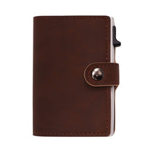 Load image into Gallery viewer, Fashion Polyurethane Leather Automatic Up Card Case Business Card Holder RFID Men Women