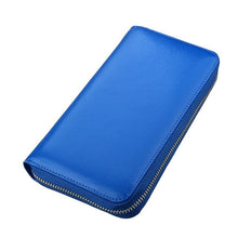Load image into Gallery viewer, TRASSORY 2018 Anti Rfid Blocking Male Famale 36 Slots Card Wallet Genuine Leather Zipper Long Design Clutch Wallet Purse