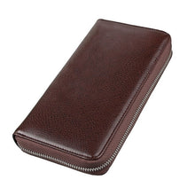 Load image into Gallery viewer, TRASSORY 2018 Anti Rfid Blocking Male Famale 36 Slots Card Wallet Genuine Leather Zipper Long Design Clutch Wallet Purse