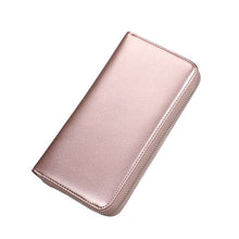 Load image into Gallery viewer, TRASSORY 2018 Anti Rfid Blocking Male Famale 36 Slots Card Wallet Genuine Leather Zipper Long Design Clutch Wallet Purse