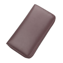 Load image into Gallery viewer, TRASSORY 2018 Anti Rfid Blocking Male Famale 36 Slots Card Wallet Genuine Leather Zipper Long Design Clutch Wallet Purse