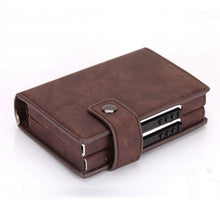Load image into Gallery viewer, Mutifunction Men Blocking Rfid Wallet Mini Polyurethane Leather Business
