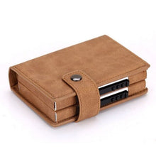Load image into Gallery viewer, Mutifunction Men Blocking Rfid Wallet Mini Polyurethane Leather Business