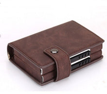 Load image into Gallery viewer, Mutifunction Men Blocking Rfid Wallet Mini Polyurethane Leather Business