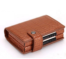 Load image into Gallery viewer, Mutifunction Men Blocking Rfid Wallet Mini Polyurethane Leather Business