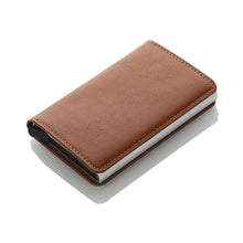 Load image into Gallery viewer, New RFID Blocking Vintage Leather Credit Card Holder Men Polyurethane