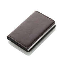 Load image into Gallery viewer, New RFID Blocking Vintage Leather Credit Card Holder Men Polyurethane