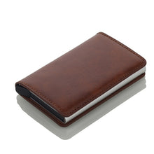 Load image into Gallery viewer, New RFID Blocking Vintage Leather Credit Card Holder Men Polyurethane
