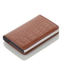 Load image into Gallery viewer, New RFID Blocking Vintage Leather Credit Card Holder Men Polyurethane