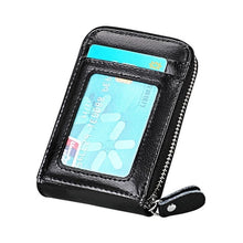 Load image into Gallery viewer, TRASSORY Genuine Leather Rfid Blocking 14 Slots Business Credit ID Card Holder