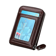 Load image into Gallery viewer, TRASSORY Genuine Leather Rfid Blocking 14 Slots Business Credit ID Card Holder