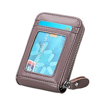Load image into Gallery viewer, TRASSORY Genuine Leather Rfid Blocking 14 Slots Business Credit ID Card Holder