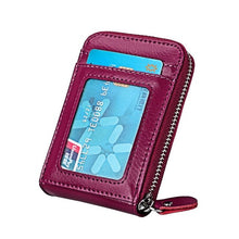 Load image into Gallery viewer, TRASSORY Genuine Leather Rfid Blocking 14 Slots Business Credit ID Card Holder