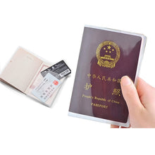 Load image into Gallery viewer, Simple WaterproofTransparent PVC Passport Cover Travel Accessories