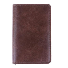 Load image into Gallery viewer, Male Metal Card Holder RFID Aluminium Alloy Credit Card Holder Polyurethane
