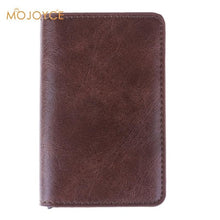 Load image into Gallery viewer, 2019 Male Metal Card Holder RFID Aluminium Alloy Credit Card Holder Polyurethane