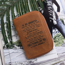 Load image into Gallery viewer, Custom Logo To My Son Rfid Business Card Holder Genuine Leather
