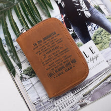 Load image into Gallery viewer, Custom Logo To My Son Rfid Business Card Holder Genuine Leather