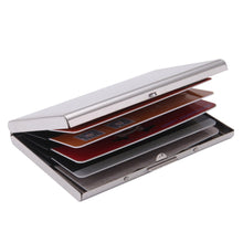 Load image into Gallery viewer, card holder Stainless Steel Credit Card Holder Slim Anti Protect Travel ID Polyurethane