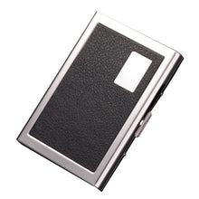 Load image into Gallery viewer, card holder Stainless Steel Credit Card Holder Slim Anti Protect Travel ID Polyurethane