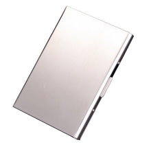 Load image into Gallery viewer, card holder Stainless Steel Credit Card Holder Slim Anti Protect Travel ID Polyurethane