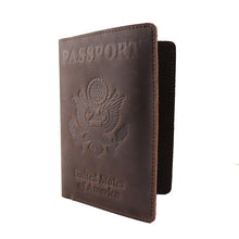 Load image into Gallery viewer, American Emblem RFID Blocking Genuine Leather Passport Genuine Leather