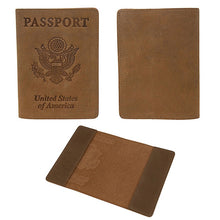 Load image into Gallery viewer, American Emblem RFID Blocking Genuine Leather Passport Genuine Leather