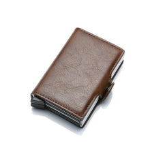 Load image into Gallery viewer, Fashion Metal Card Holder RFID Aluminium Alloy Credit Card Holder Polyurethane
