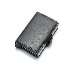 Load image into Gallery viewer, Fashion Metal Card Holder RFID Aluminium Alloy Credit Card Holder Polyurethane