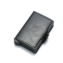 Load image into Gallery viewer, Fashion Metal Card Holder RFID Aluminium Alloy Credit Card Holder Polyurethane