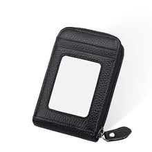Load image into Gallery viewer, Genuine Leather RFID Blocking Wallet Credit Card Holder