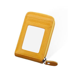 Load image into Gallery viewer, Genuine Leather RFID Blocking Wallet Credit Card Holder