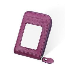 Load image into Gallery viewer, Genuine Leather RFID Blocking Wallet Credit Card Holder