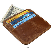 Load image into Gallery viewer, RFID Blocking Slim Leather Wallet Cow Genuine Leather