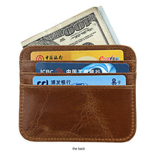 Load image into Gallery viewer, RFID Blocking Slim Leather Wallet Cow Genuine Leather