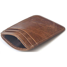 Load image into Gallery viewer, RFID Blocking Slim Leather Wallet Cow Genuine Leather