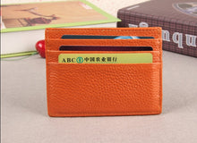 Load image into Gallery viewer, RFID Blocking Slim Leather Wallet Cow Genuine Leather