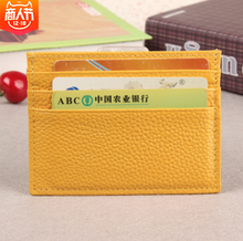 Load image into Gallery viewer, RFID Blocking Slim Leather Wallet Cow Genuine Leather
