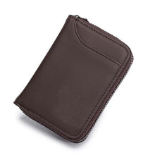 Load image into Gallery viewer, YICHENG Genuine Leather Business RFID mini slim Card Holder Cards Men