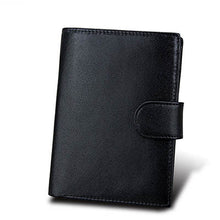 Load image into Gallery viewer, RFID Genuine Leather Men Wallets Coin Pocket Zipper Real Men's Cow Leather Wallet