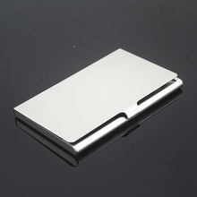 Load image into Gallery viewer, Creative Business Card Case Stainless Steel Aluminum Holder Metallic