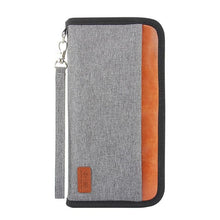 Load image into Gallery viewer, RFID Blocking Travel Bag Wallet Purse Organizer Zipped Passport Polyester
