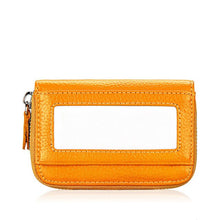 Load image into Gallery viewer, Genuine Leather RFID Blocking Men/Women Zipper Business Credit ID Card Holder