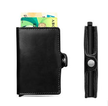 Load image into Gallery viewer, Women Men Blocking Rfid Wallet Genuine Leather Business