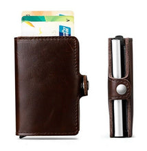 Load image into Gallery viewer, Women Men Blocking Rfid Wallet Genuine Leather Business